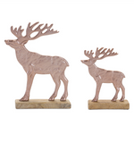 Rose Gold Metal Deer