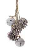 14" Bell + Pine Cone Hanger