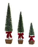 Tall Potted Sisal Tree + Bow