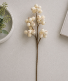 21" Ivory Berry Spray