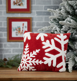 16" Snowflake Pillow
