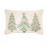 Beaded Sage Tree Pillow