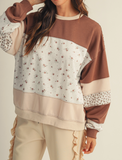 Vintage Artisan Floral Pullover
