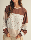 Vintage Artisan Floral Pullover