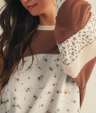 Vintage Artisan Floral Pullover