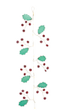 65" Holly + Gem Garland