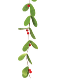 72" Felt Mistletoe Garland