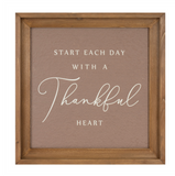 Thankful Heart Framed Print