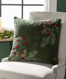 Holly Berry Pine Pillow
