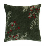 Holly Berry Pine Pillow