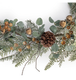60" Glitzy Pine Garland + Bells