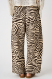 Zebra Pull On Barrel Pant