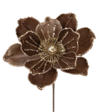 22" Warm Winter Poinsettia Stem