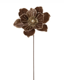 22" Warm Winter Poinsettia Stem