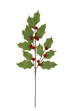 28" Felt Holly Spray