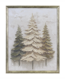 Triple Textured Tree Print