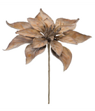 9.5" Bronzed Poinsettia Pick