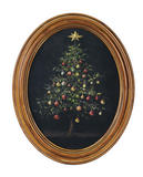 Oval Vintage Tree Print