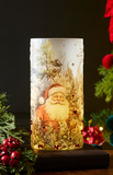 Painted Santa Luminary