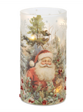 Painted Santa Luminary