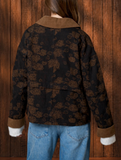 Denim Jacquard Corduroy Jacket
