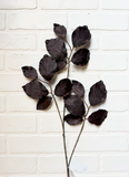 30" Beech Leaf Spray - Dark Brown