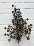 32" Thistle Spray - Forest Plum