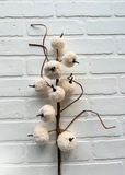 Sherpa Pumpkin Branch - Cream