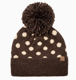 C.C. Polka Dot Pom Beanie