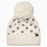 C.C. Polka Dot Pom Beanie