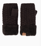 C.C. Smocking Pattern Fingerless Gloves