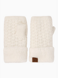 C.C. Smocking Pattern Fingerless Gloves