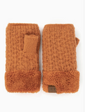 C.C. Smocking Pattern Fingerless Gloves