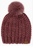 C.C. Chenille Yarn Beanie