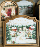 Provincial Christmas Village Print