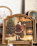 Provincial Fireplace Santa Print