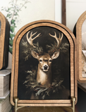 11" Arch Wreath Deer Print