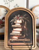 11" Christmas Books Print