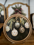 8" Round Ornaments Print