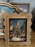 Scallop Main Street Christmas Print