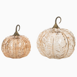 Elegant Glass Light Up Pumpkins
