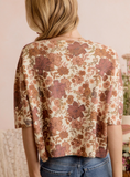 Fall Meadows Short Sleeve Sweater
