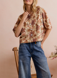 Fall Meadows Short Sleeve Sweater