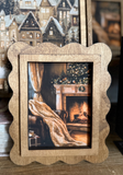 Scallop Holiday Mantel Print