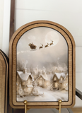 8" Arch Flying Sleigh Print
