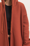 Free Time Oversized Hooded Cardigan