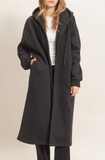 Free Time Oversized Hooded Cardigan