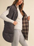 Reversible Oversized Quilted Vest