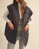 Reversible Oversized Quilted Vest