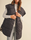 Reversible Oversized Quilted Vest